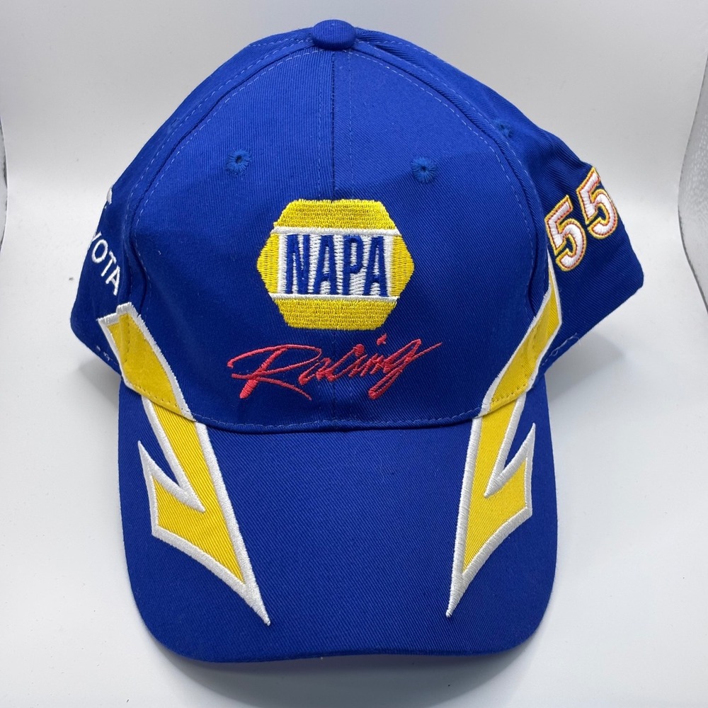 NAPA Racing Hat Michael Waltrip Racing Mens OSFM Blue #55 NASCAR Toyota Cap